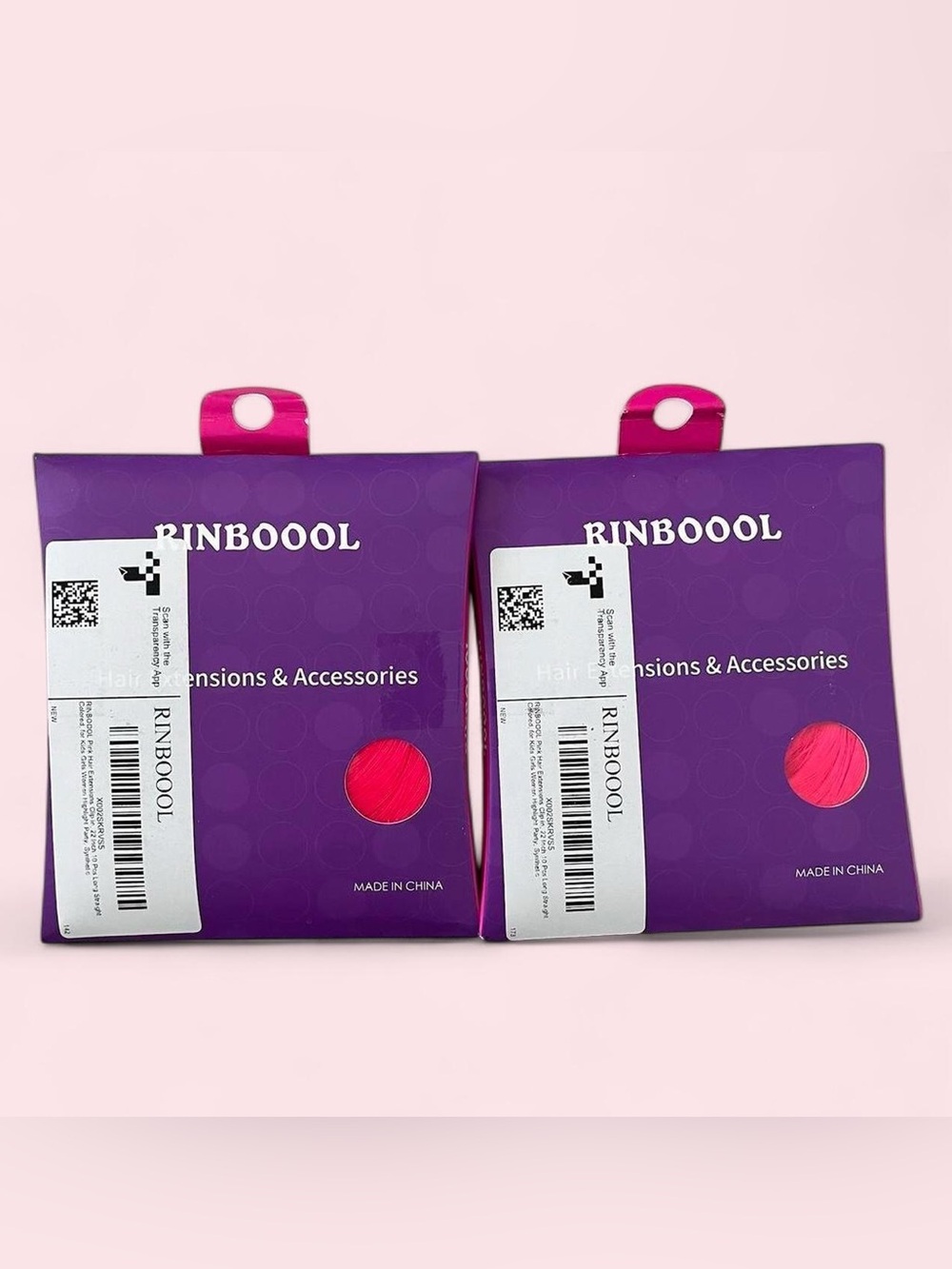 Bright Pink Hair Extensions - Clip-In